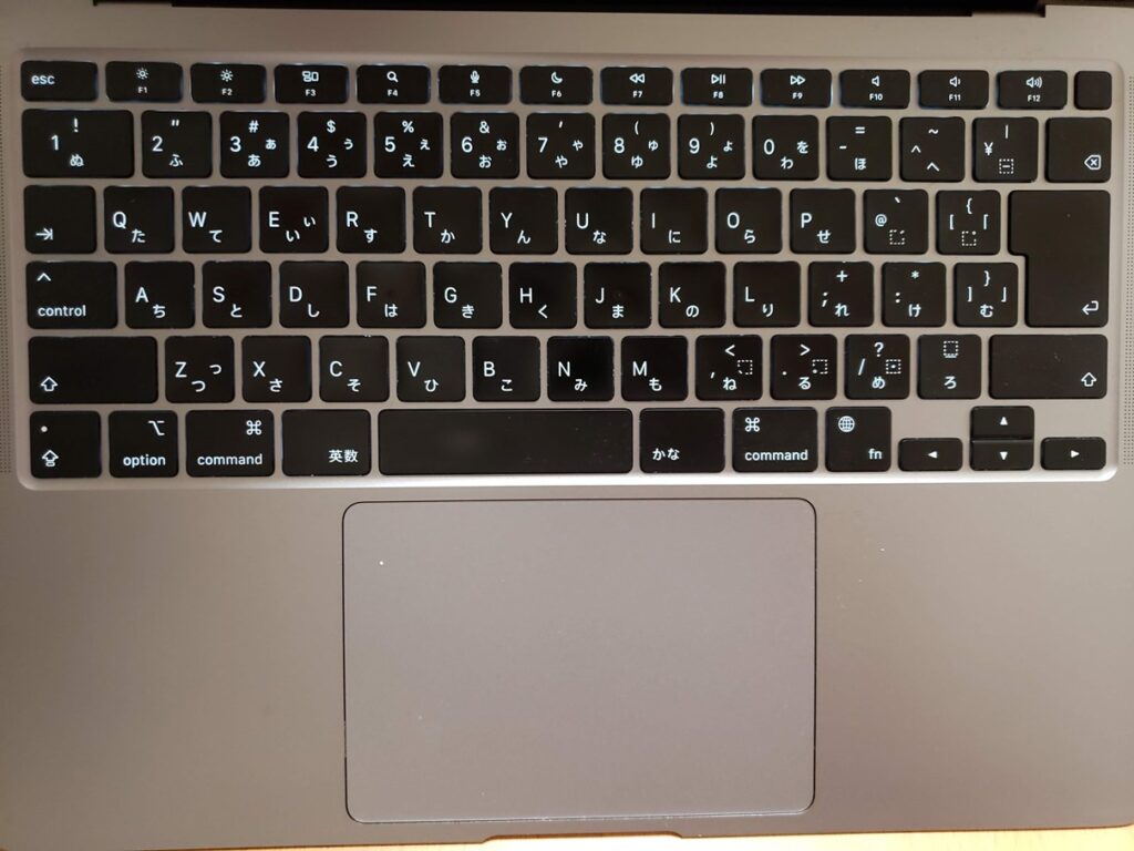 Macbook Airのキーボード